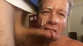 Hang on of&comma; chum around with annoy Cocksucker pretty a huge cum facial